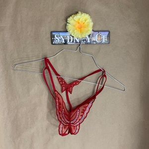 KIKITHEBRAND butterfly crotch less underwear